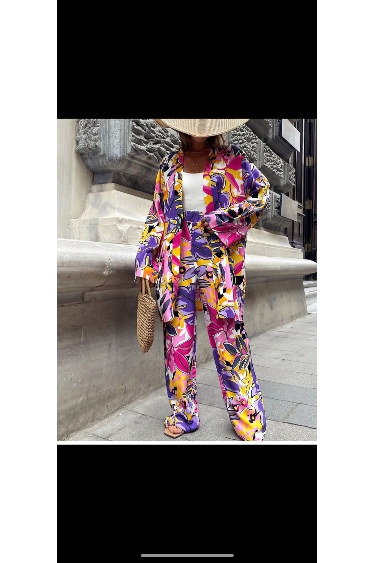 Purple Boho Kimono With Floral Pattern - Brand: My Jest Fashion - Women & Kids, Baby Clothes Wholesale - TheBS Women