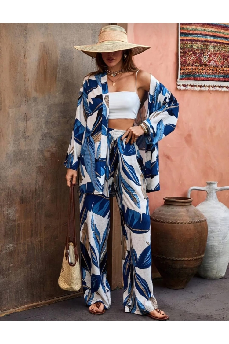 Boho Kimono With Floral Pattern - Brand: My Jest Fashion - Women & Kids, Baby Clothes Wholesale - TheBS Women