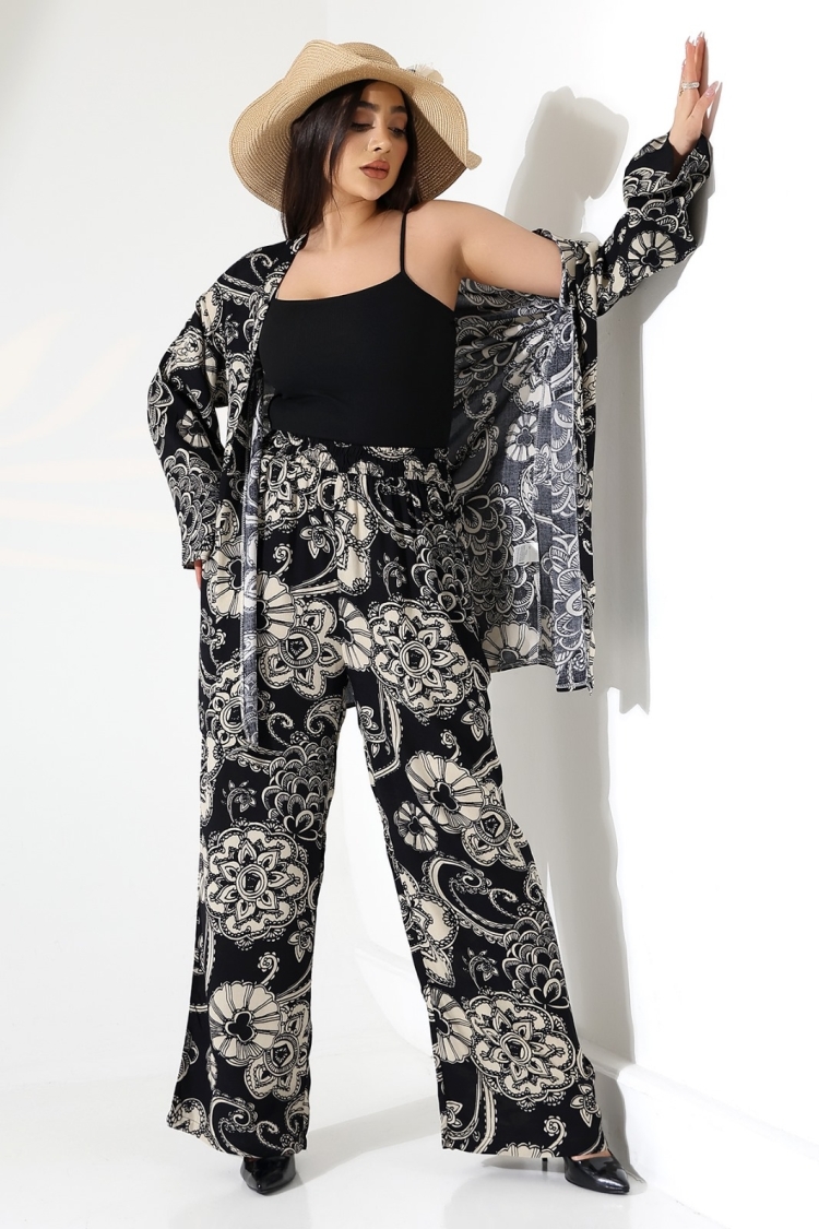 Ethnic Elegant Kimono With Paisley Floral Patterns - Brand: My Jest Fashion - Women & Kids, Baby Clothes Wholesale - TheBS Women