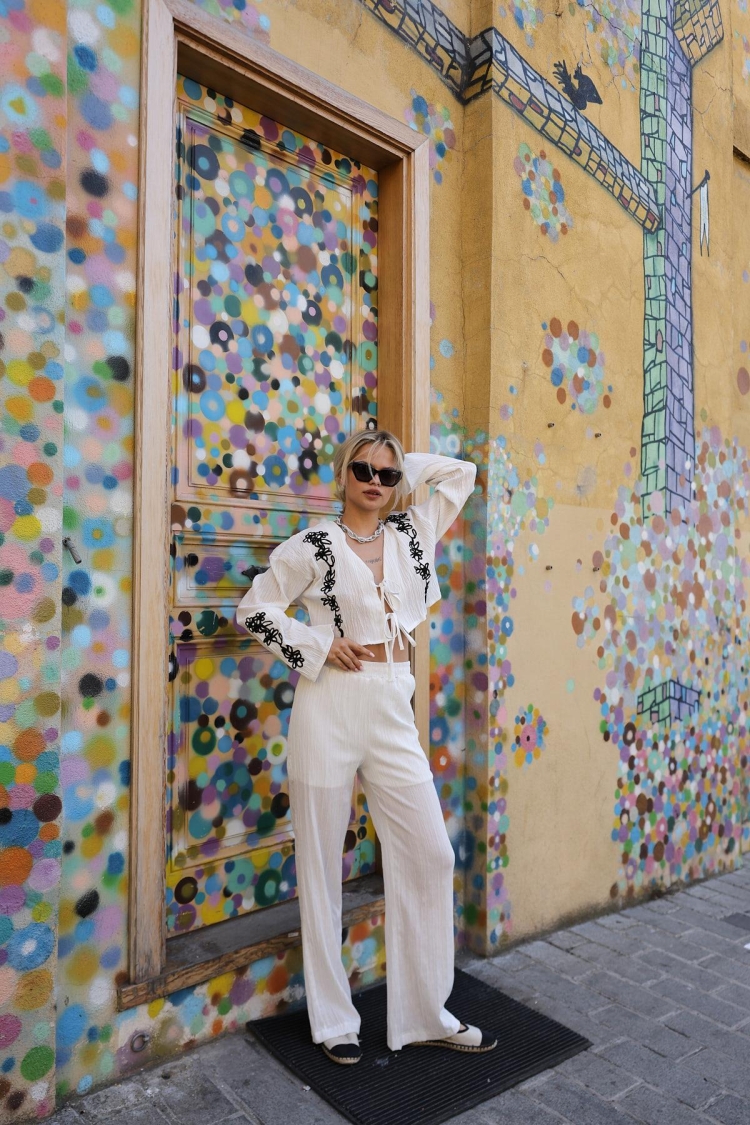 Elegant Boho Set With Palazzo Pants - Brand: Reyon - Women & Kids, Baby Clothes Wholesale - TheBS Women