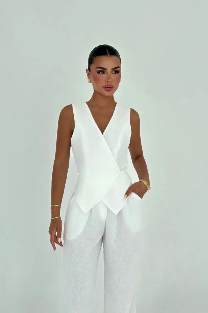 ElegantSleeveless Palazzo Suit - Producer: EYYO ATELIER - Wholesale Women Clothes - TheBS Women