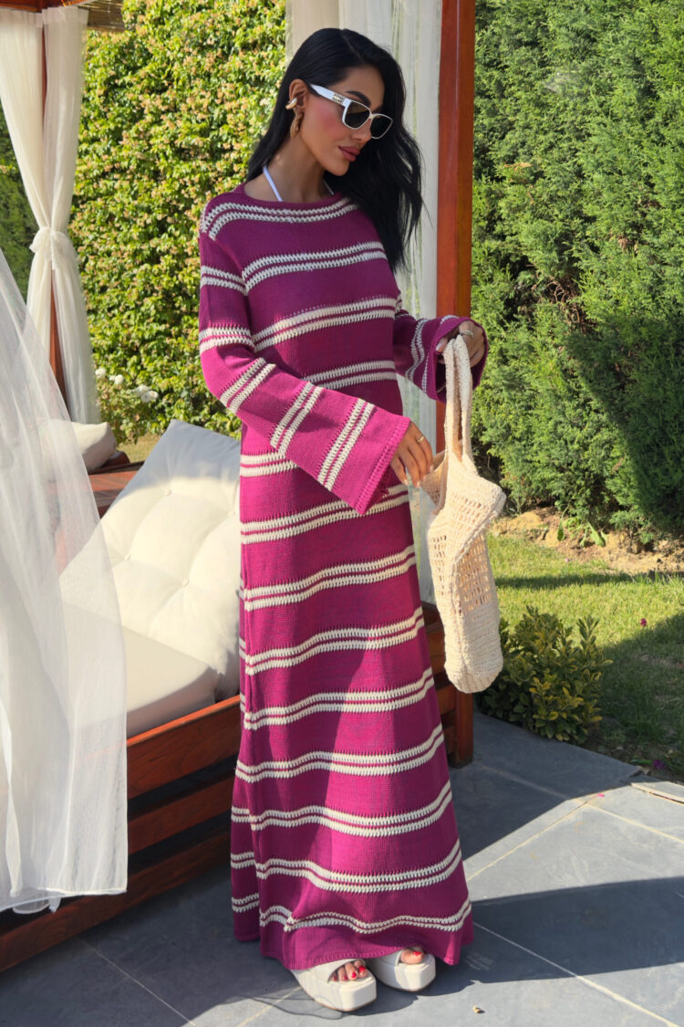 Spanish Sleeve Knitwear Dress With Back Neckline - Producer: Sobe Istanbul - Wholesale Women Clothes - TheBS Women