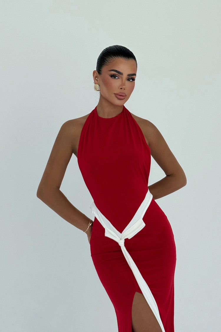 Bodycon Halter Neck Dress - Floor Length - Brand: EYYO ATELIER - Women & Kids, Baby Clothes Wholesale - TheBS Women