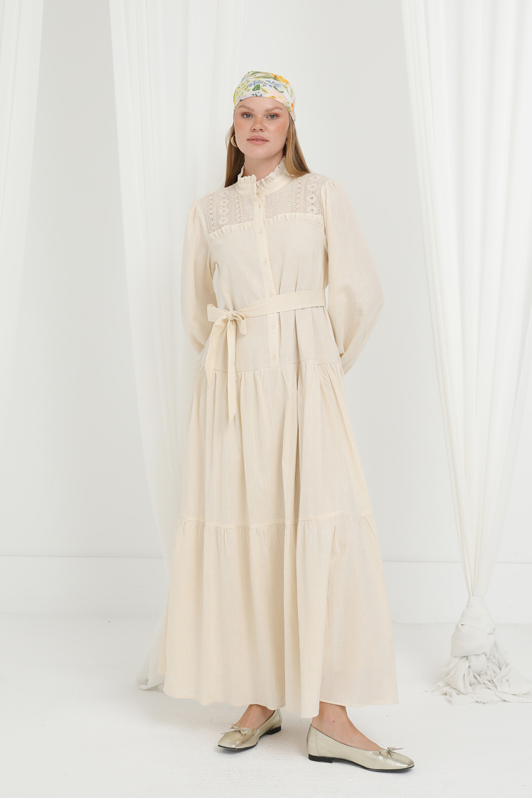 Elegant Modest Smock Dress With High Neck - Brand: Puane - Women & Kids, Baby Clothes Wholesale - TheBS Women