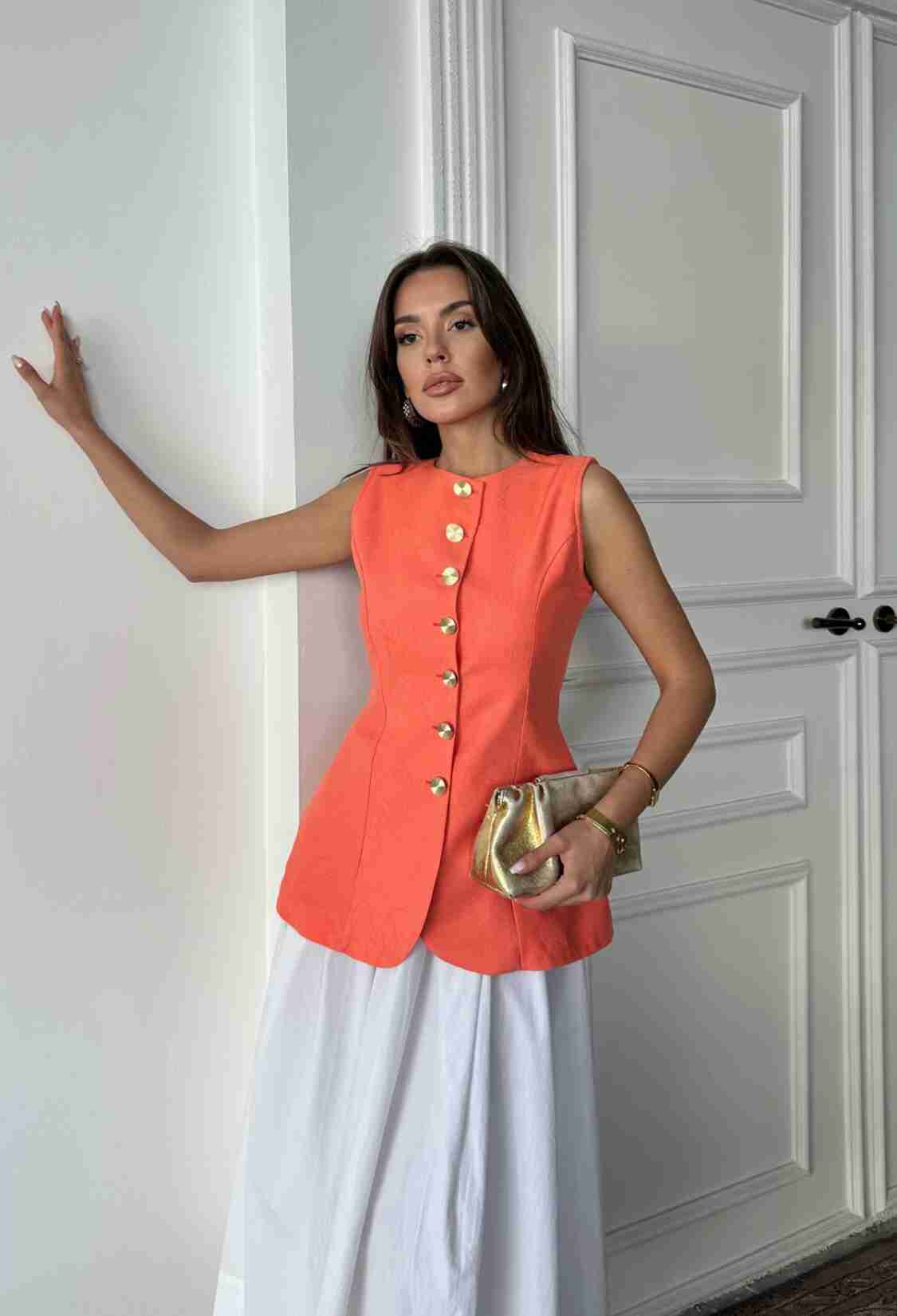 Floral Elegant Slim Fit Long Vest - Brand: Ello - Women & Kids, Baby Clothes Wholesale - TheBS Women
