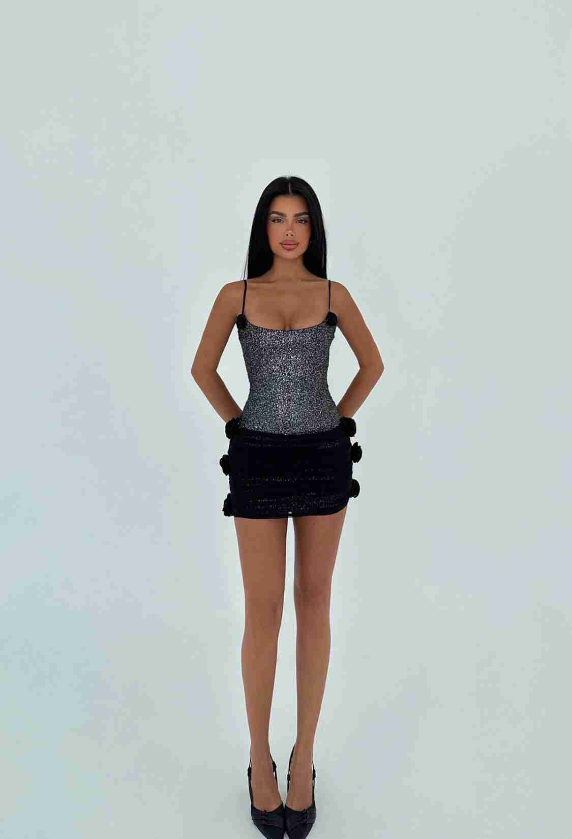 Black Sexy Glam Elegant Formal Bodycon Dress - Brand: EYYO ATELIER - Women & Kids, Baby Clothes Wholesale - TheBS Women