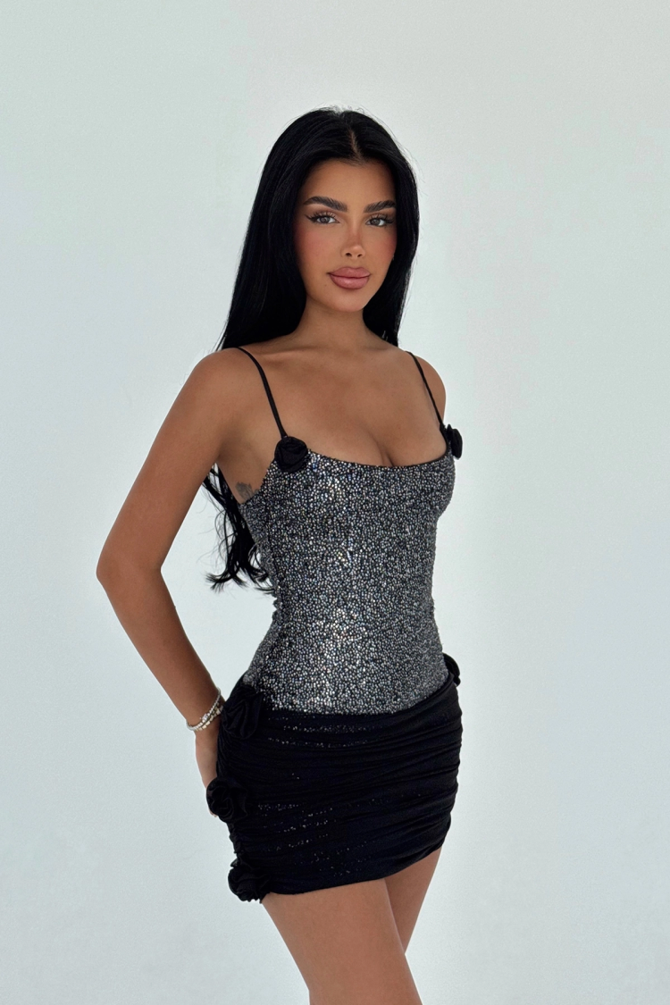 Black Sexy Glam Elegant Formal Bodycon Dress - Producer: EYYO ATELIER - Wholesale Women Clothes - TheBS Women