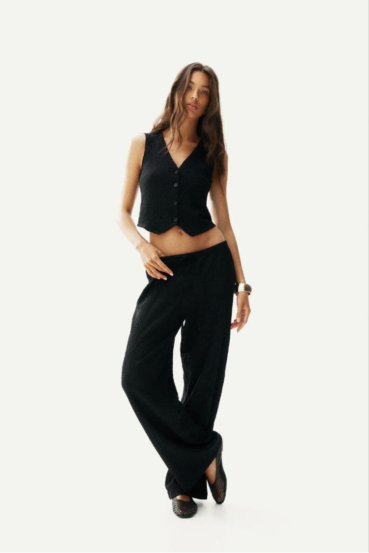 Palazzo Set With V-Neck & Buttoned Closure - Brand: My Jest Fashion - Women & Kids, Baby Clothes Wholesale - TheBS Women