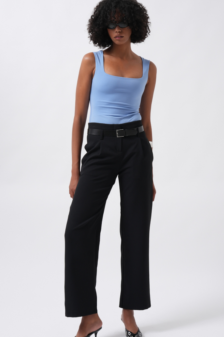 Belt Detail High Waist Trousers - Producer: Black Fashion - Wholesale Women Clothes - TheBS Women