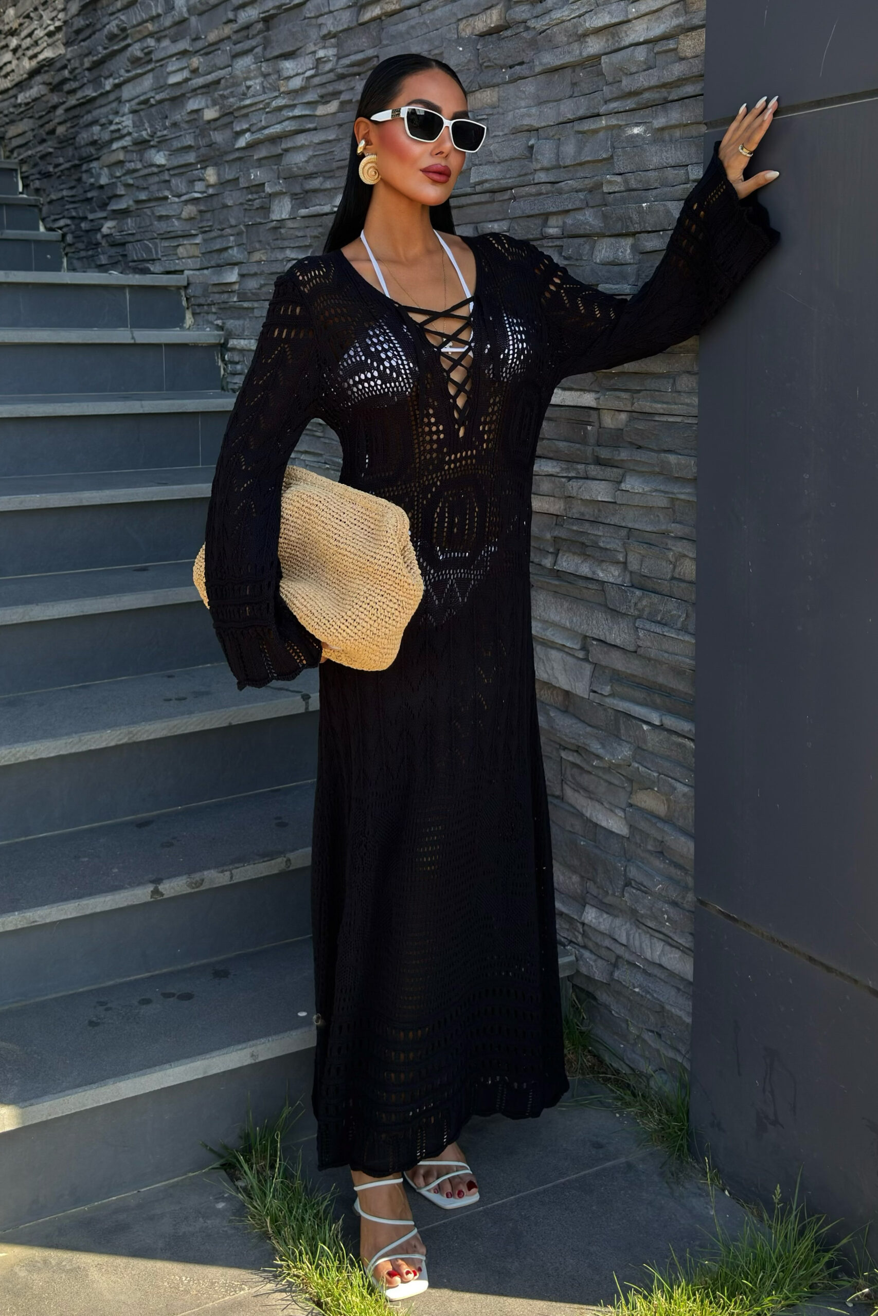 Brit Detailed Openwork Dress - Producer: Sobe Istanbul - Wholesale Women Clothes - TheBS Women