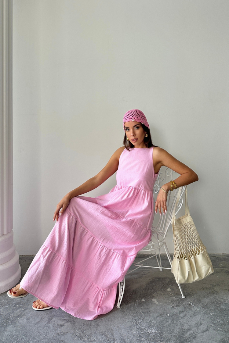 A-Line Maxi Dress With Cap Sleeves - Brand: Ello - Women & Kids, Baby Clothes Wholesale - TheBS Women