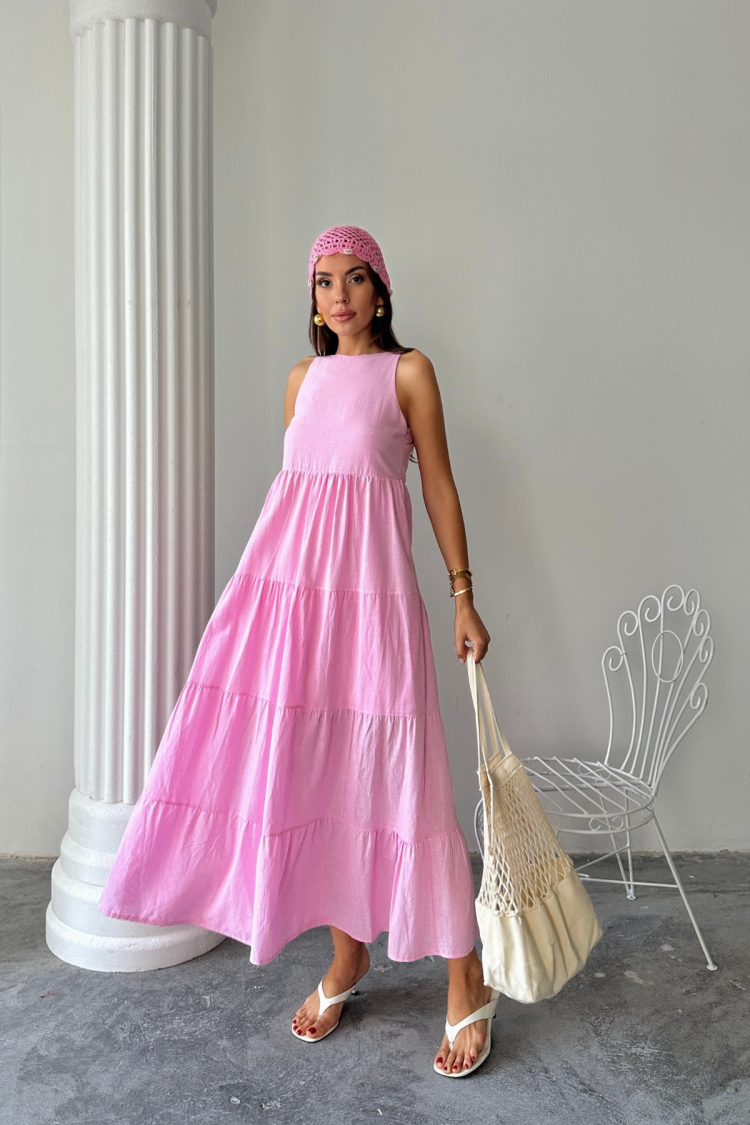 A-Line Maxi Dress With Cap Sleeves - Brand: Ello - Women & Kids, Baby Clothes Wholesale - TheBS Women