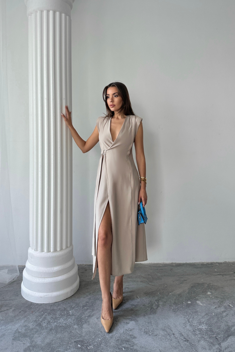Elegant Sexy Formal Wrap Dress - Brand: Ello - Women & Kids, Baby Clothes Wholesale - TheBS Women