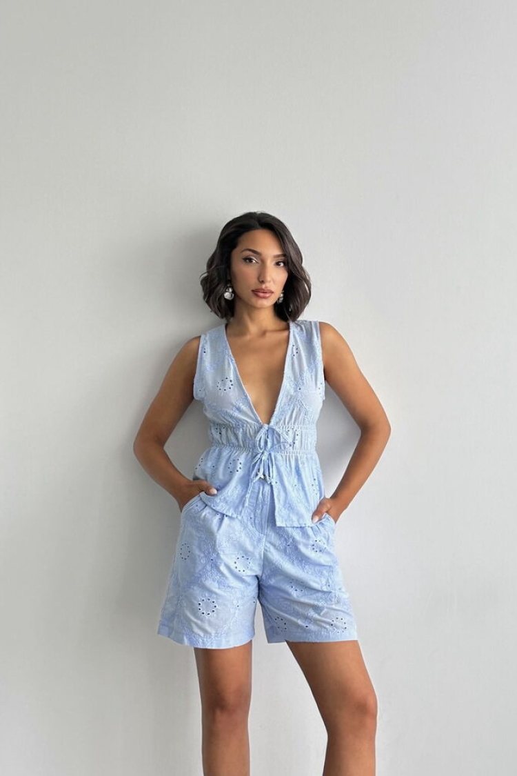 Bermuda Mid Waist Tie Shorts - Producer: Topshow - Wholesale Women Clothes - TheBS Women