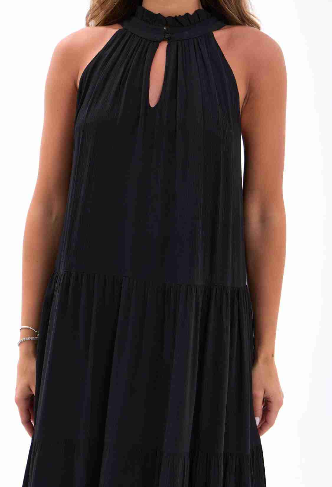 Elegant Sleeveless Babydoll Maxi Dress - Brand: Fame - Women & Kids, Baby Clothes Wholesale - TheBS Women