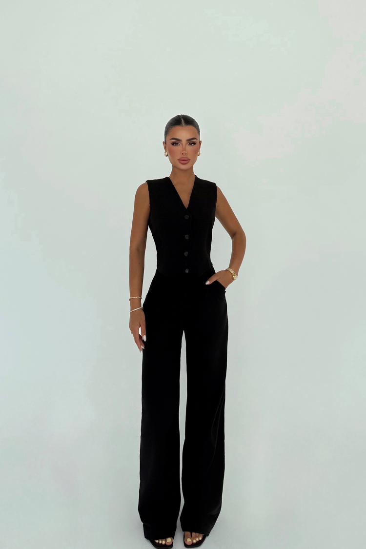 Formal Elegant Suit With Palazzo Pants - Producer: EYYO ATELIER - Wholesale Women Clothes - TheBS Women