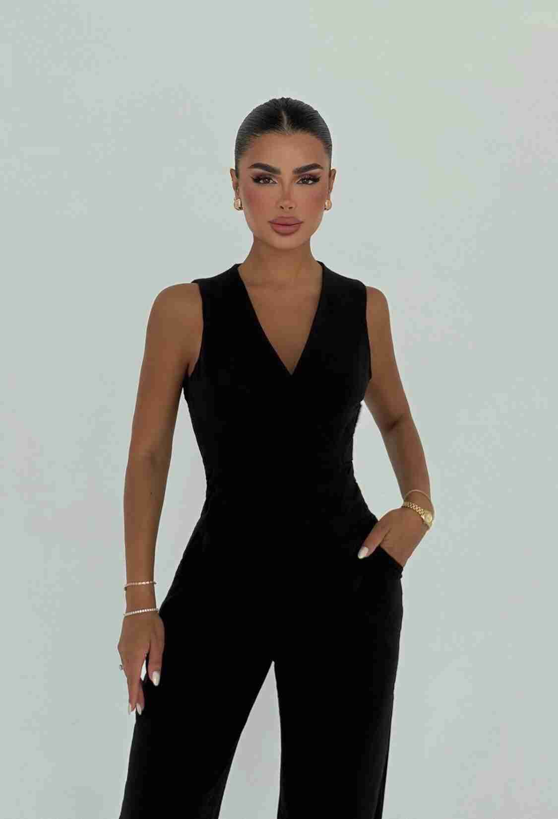 Tailored Slim Fit Sleeveless Jumpsuit - Brand: EYYO ATELIER - Women & Kids, Baby Clothes Wholesale - TheBS Women