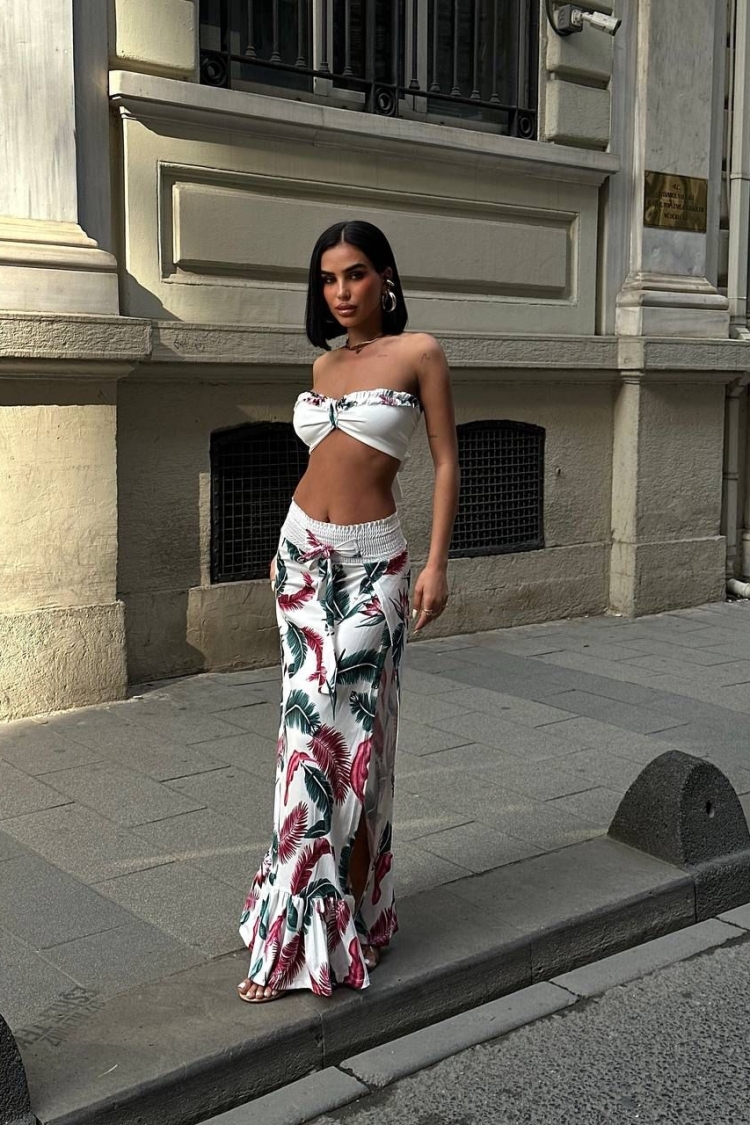 White Floral Sexy Boho Set - Producer: My Jest Fashion - Wholesale Women Clothes - TheBS Women