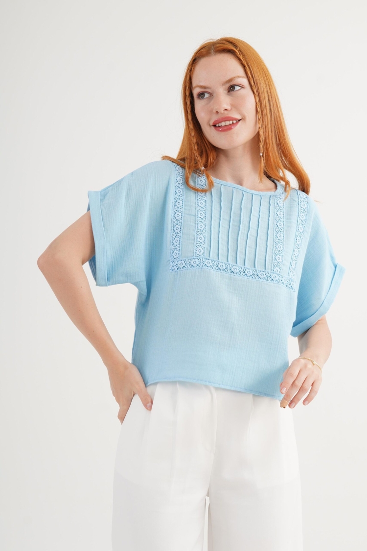 Casual Boho Ethnic Blouse For Work & Party - Brand: Lustrin - Women & Kids, Baby Clothes Wholesale - TheBS Women