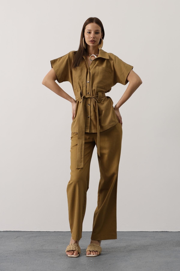 Khaki Casual Elegant Set - Brand: Reyon - Women & Kids, Baby Clothes Wholesale - TheBS Women