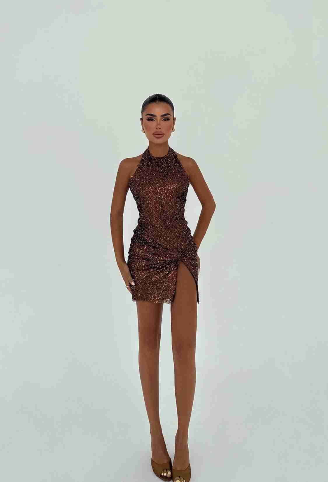 Sequined Bodycon Mini Dress - Brand: EYYO ATELIER - Women & Kids, Baby Clothes Wholesale - TheBS Women