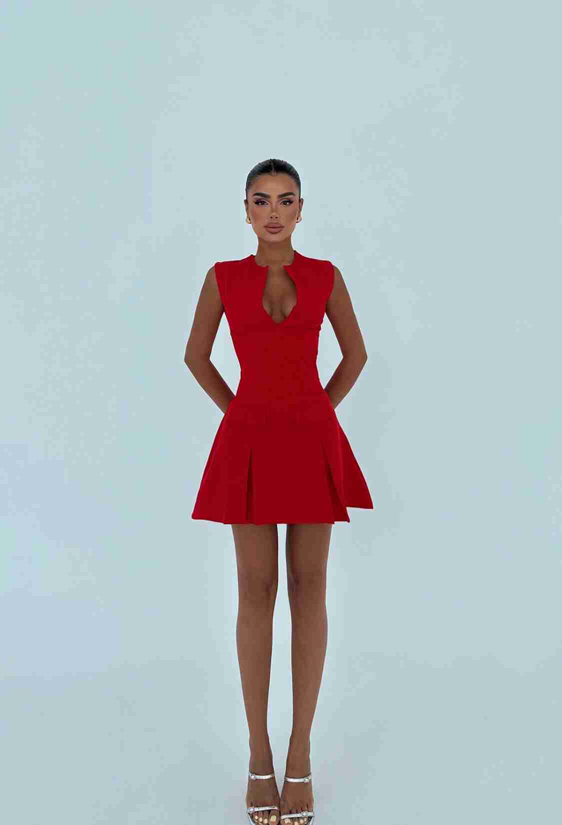 Glam Fit And Flare Mini Dress - Brand: EYYO ATELIER - Women & Kids, Baby Clothes Wholesale - TheBS Women