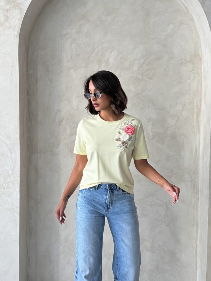Floral Casual Blouse With Short Sleeves - Producer: Topshow - Wholesale Women Clothes - TheBS Women
