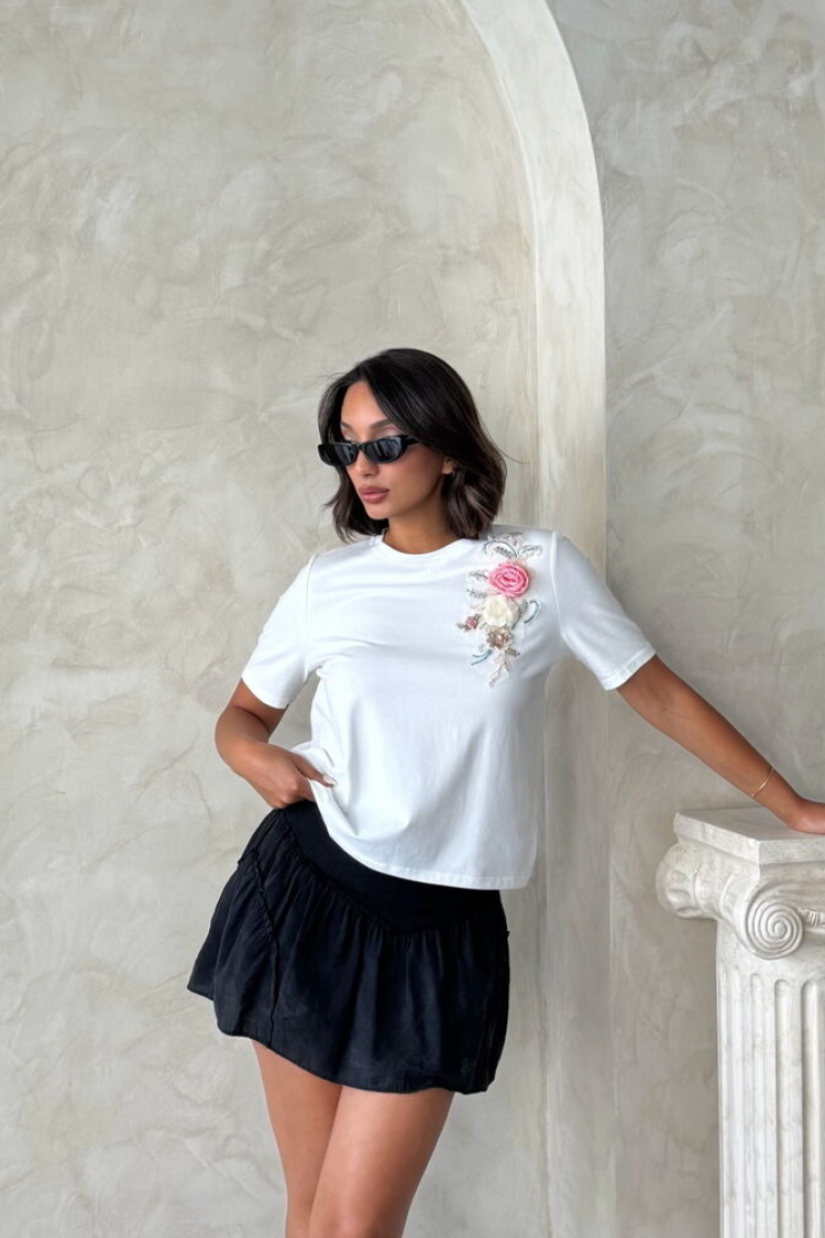 White Casual Cute Elegant Blouse - Producer: Topshow - Wholesale Women Clothes - TheBS Women