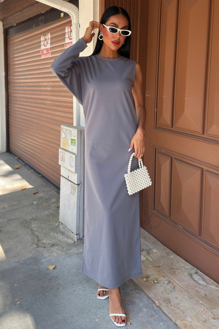 Dress - Anthracite - Producer: Sobe Istanbul - Wholesale Women Clothes - TheBS Women