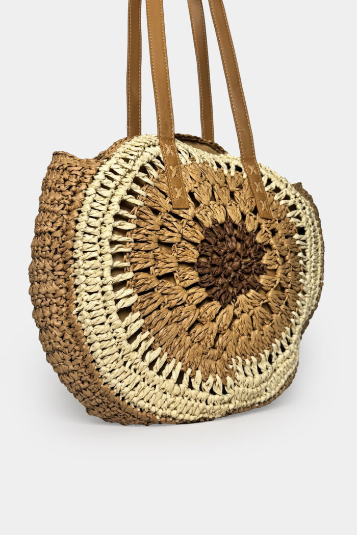 Embroidery Detail Straw Bag - Beige - Producer: Black Fashion - Wholesale Women Clothes - TheBS Women