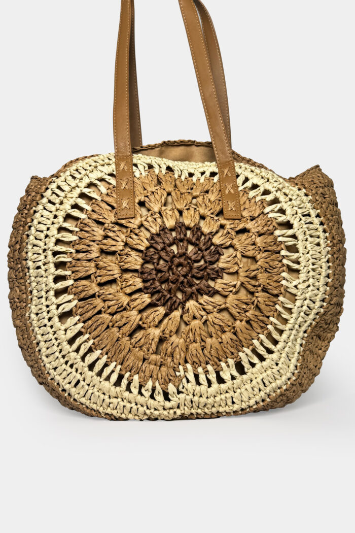 Embroidery Detail Straw Bag - Beige - Producer: Black Fashion - Wholesale Women Clothes - TheBS Women