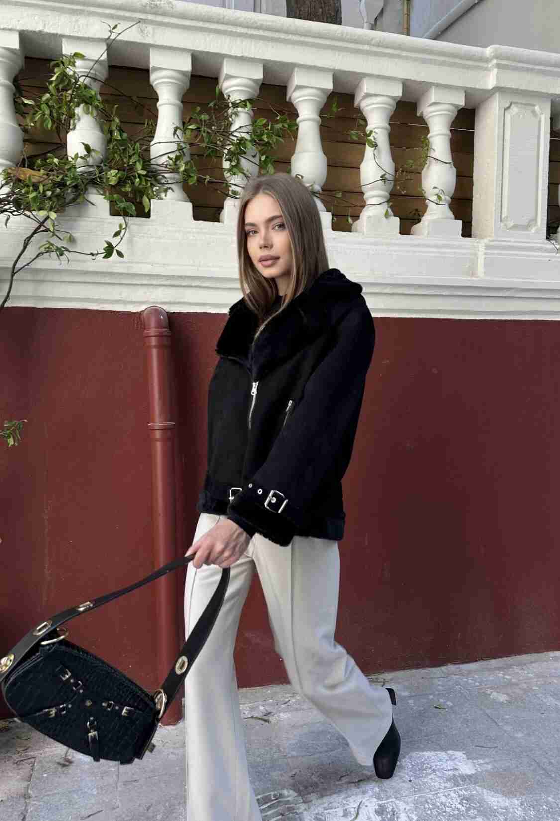 Oversized Fit Biker Jacket - Brand: My Jest Fashion - Women & Kids, Baby Clothes Wholesale - TheBS Women