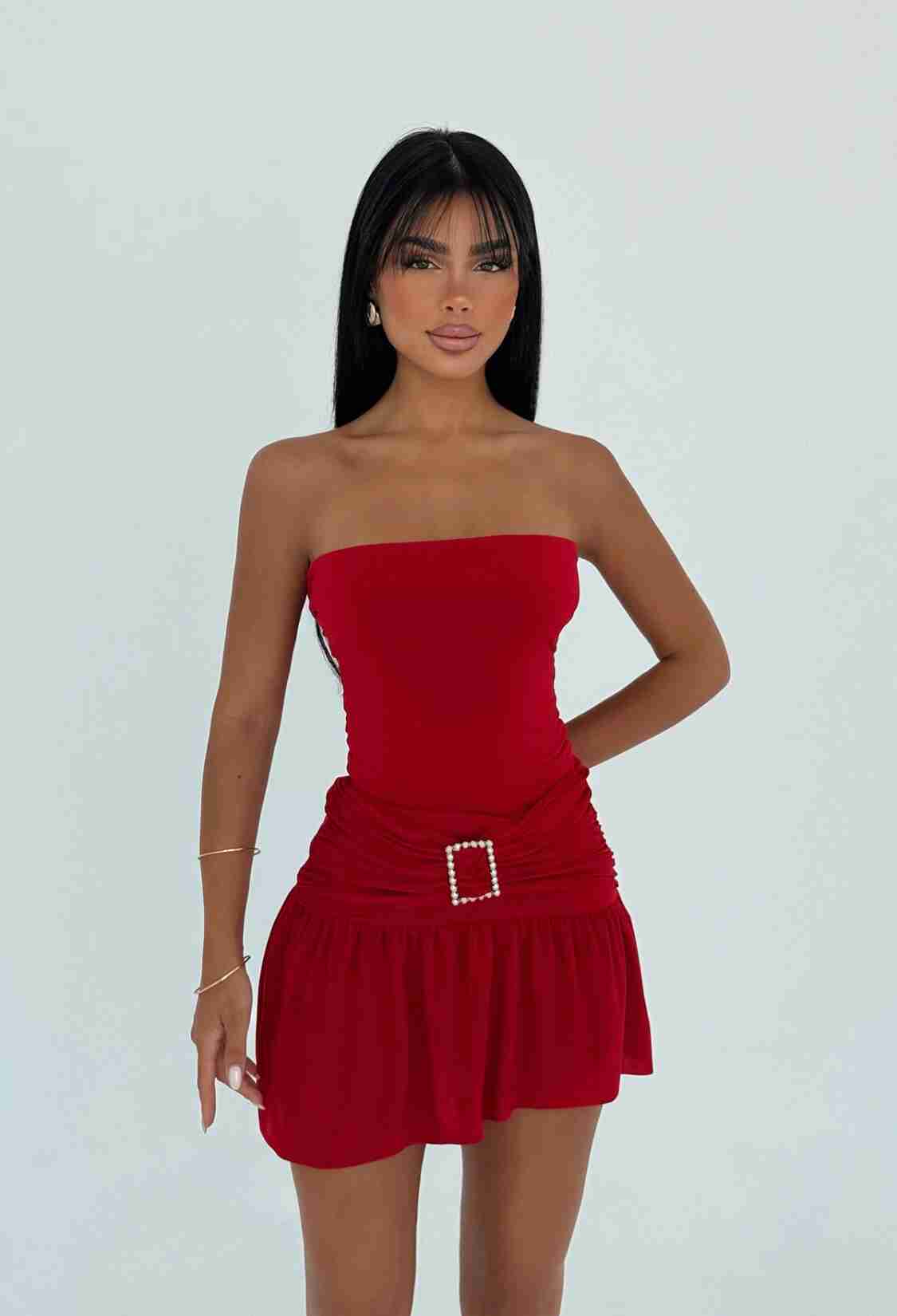 Sexy Glam Strapless Mini Bandeau Dress - Brand: EYYO ATELIER - Women & Kids, Baby Clothes Wholesale - TheBS Women
