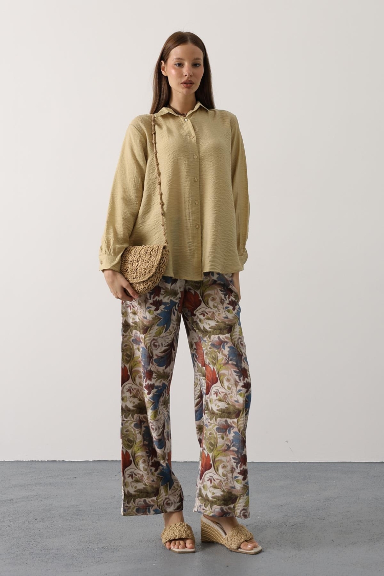 Beige Floral Casual Boho Elegant Set - Brand: Reyon - Women & Kids, Baby Clothes Wholesale - TheBS Women