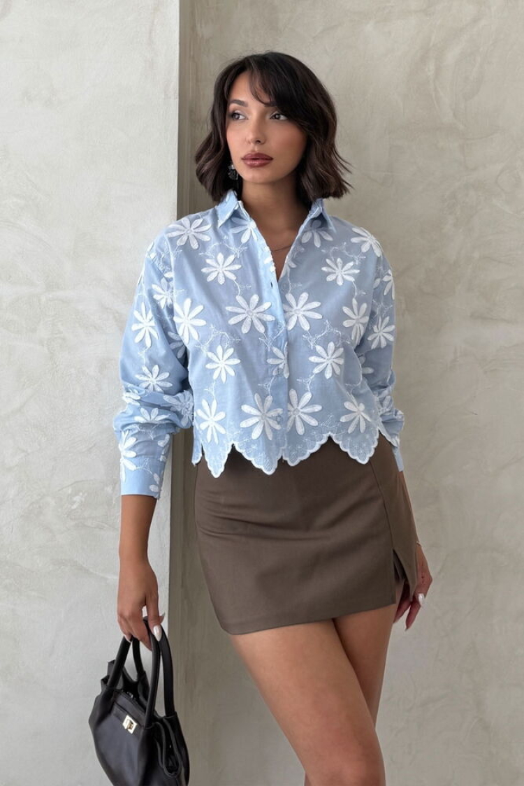Floral Casual Elegant Shirt - Producer: Topshow - Wholesale Women Clothes - TheBS Women