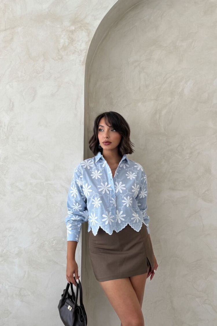 Floral Casual Elegant Shirt - Producer: Topshow - Wholesale Women Clothes - TheBS Women