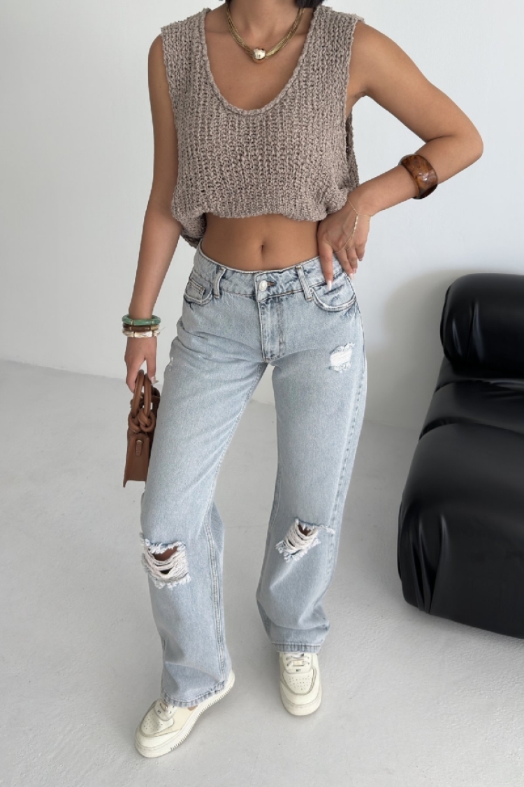 Mom Jeans High Waist Buttoned Closure - Brand: XLove - Women & Kids, Baby Clothes Wholesale - TheBS Women