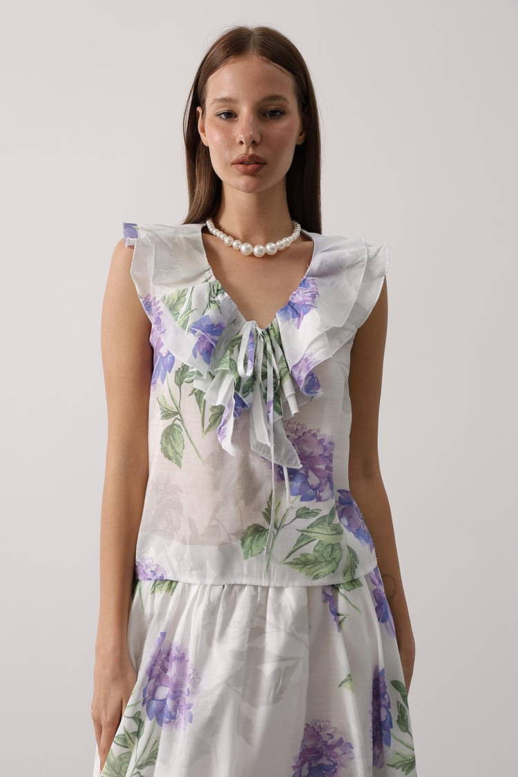 White Elegant Blouse - Brand: Reyon - Women & Kids, Baby Clothes Wholesale - TheBS Women