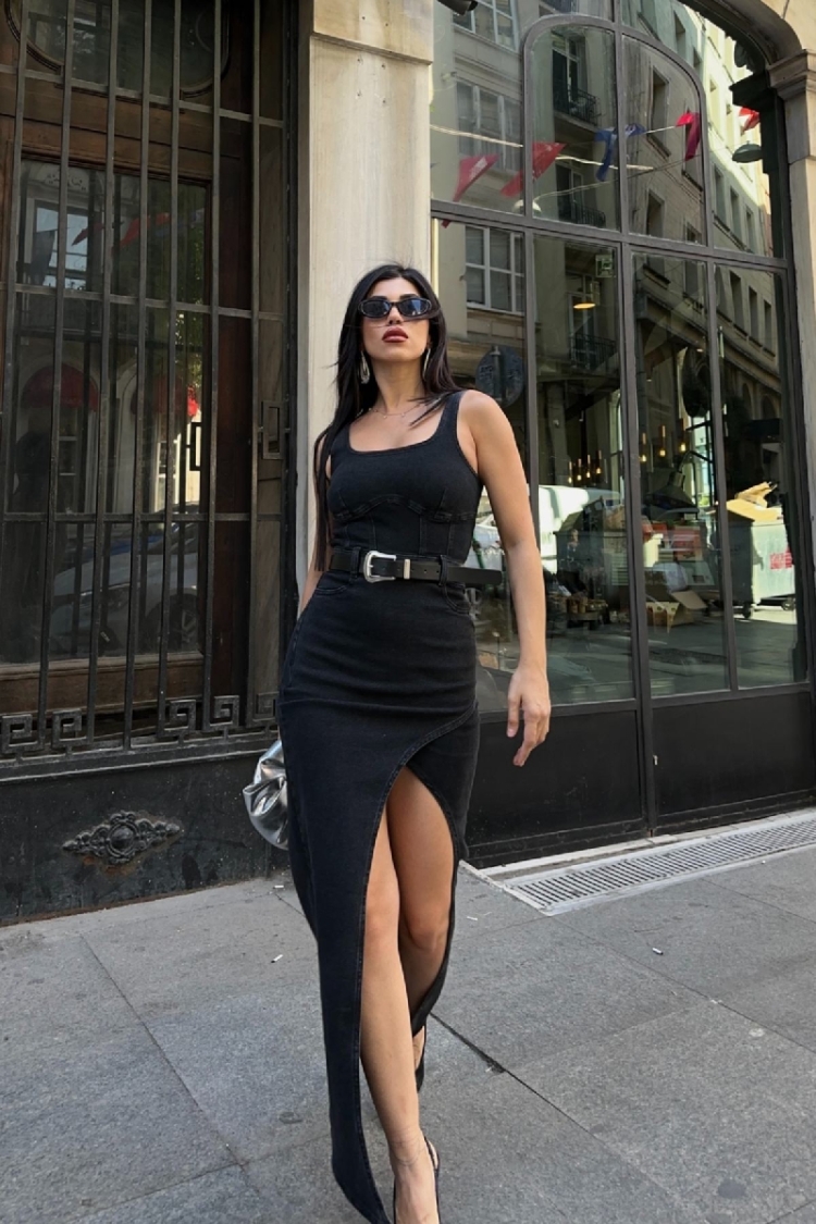 Black Sexy Elegant Sleeveless Bodycon Maxi Dress - Brand: XLove - Women & Kids, Baby Clothes Wholesale - TheBS Women