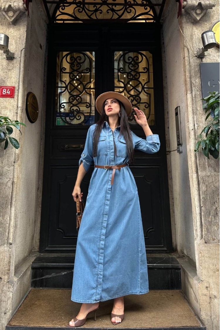 Casual Modest Elegant Formal Shirt Dress - Brand: XLove - Women & Kids, Baby Clothes Wholesale - TheBS Women