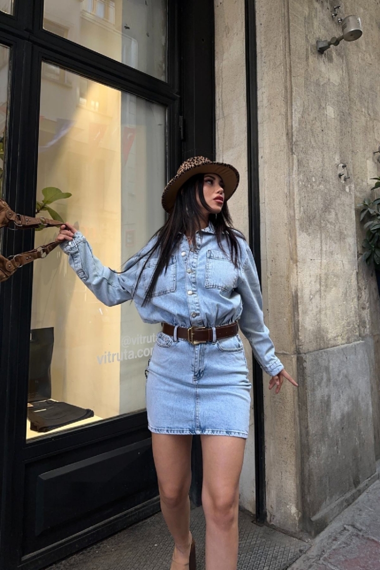 Casual Western Streetwear Shirt Dress Mini - Brand: XLove - Women & Kids, Baby Clothes Wholesale - TheBS Women