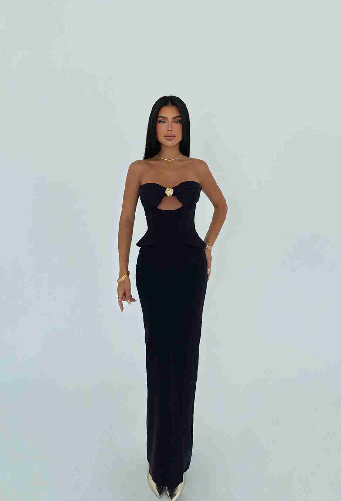 Strapless Bodycon Floor Length Dress - Brand: EYYO ATELIER - Women & Kids, Baby Clothes Wholesale - TheBS Women