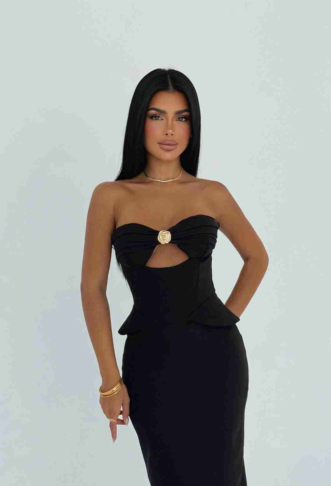 Strapless Bodycon Floor Length Dress - Brand: EYYO ATELIER - Women & Kids, Baby Clothes Wholesale - TheBS Women