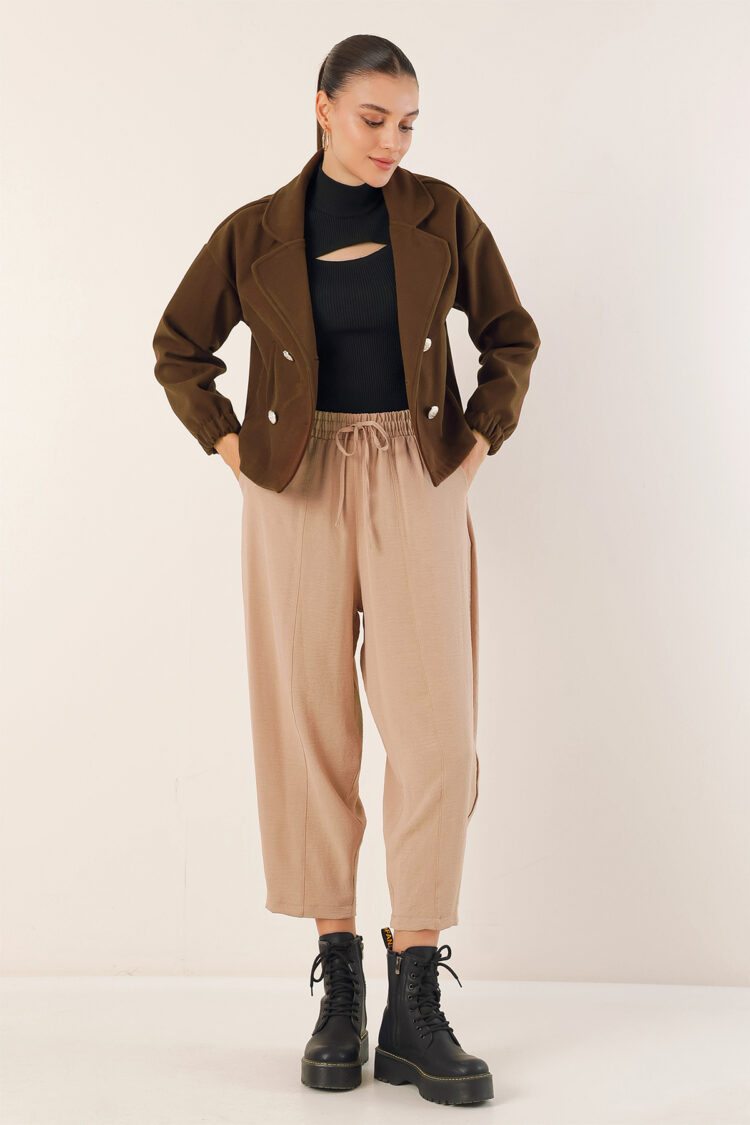 Double Breasted Collar Crop Jacket - Producer: Bigdart - Wholesale Women Clothes - TheBS Women