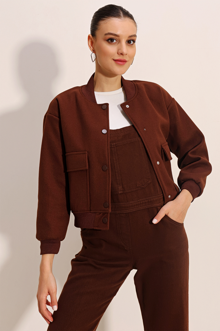 Double Pocket Bomber Jacket - Producer: Bigdart - Wholesale Women Clothes - TheBS Women
