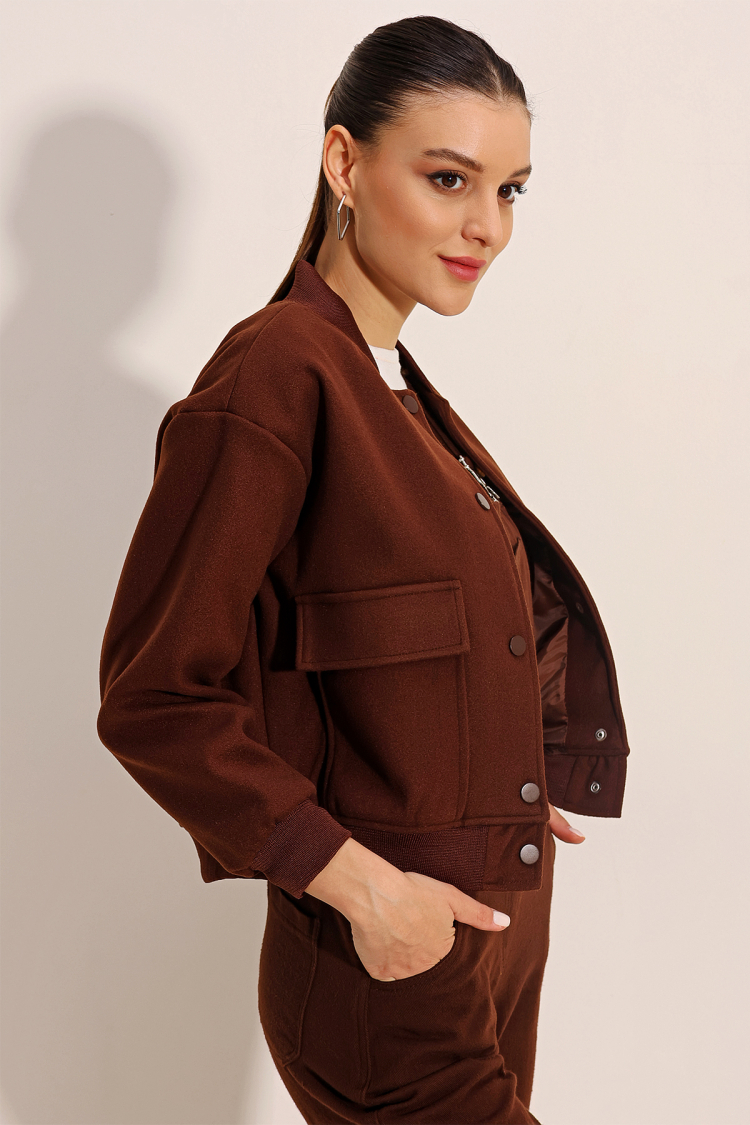 Double Pocket Bomber Jacket - Producer: Bigdart - Wholesale Women Clothes - TheBS Women