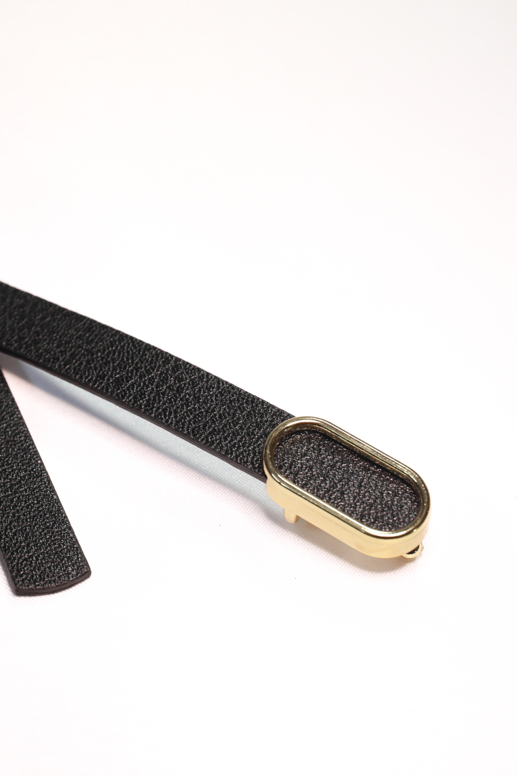 Imported Oval Gold Buckle Thin BeltTrouser BeltShirt BeltJacket Belt - Producer: Fiori - Wholesale Women Clothes - TheBS Women