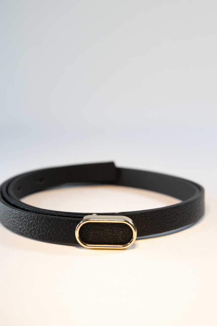 Imported Oval Gold Buckle Thin BeltTrouser BeltShirt BeltJacket Belt - Producer: Fiori - Wholesale Women Clothes - TheBS Women