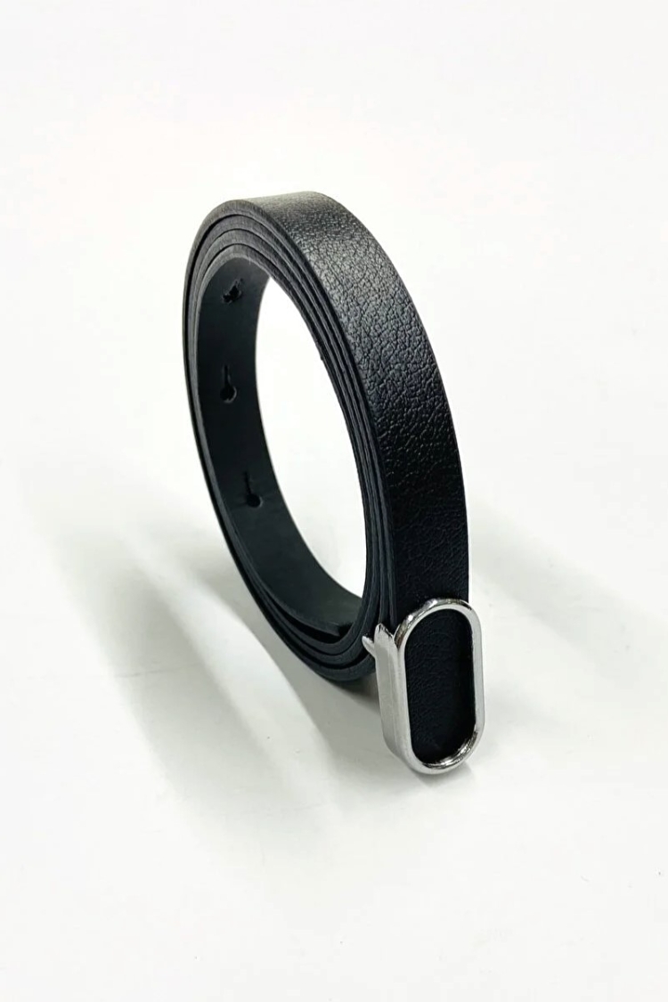 Thin Belt With Imported Oval Gold Buckle - Producer: Fiori - Wholesale Women Clothes - TheBS Women