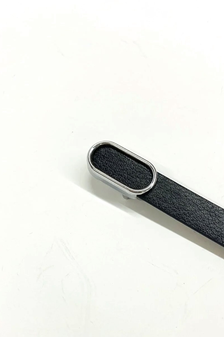 Thin Belt With Imported Oval Gold Buckle - Producer: Fiori - Wholesale Women Clothes - TheBS Women